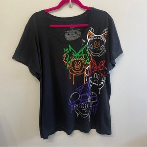 Disney Halloween Mickey T-Shirt No too Scary Halloween Party